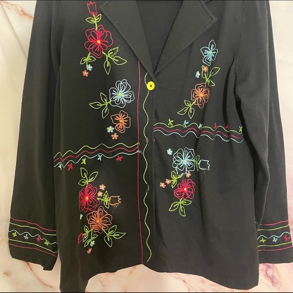 Grandma Blair Vintage Embroidered Soft Blazer